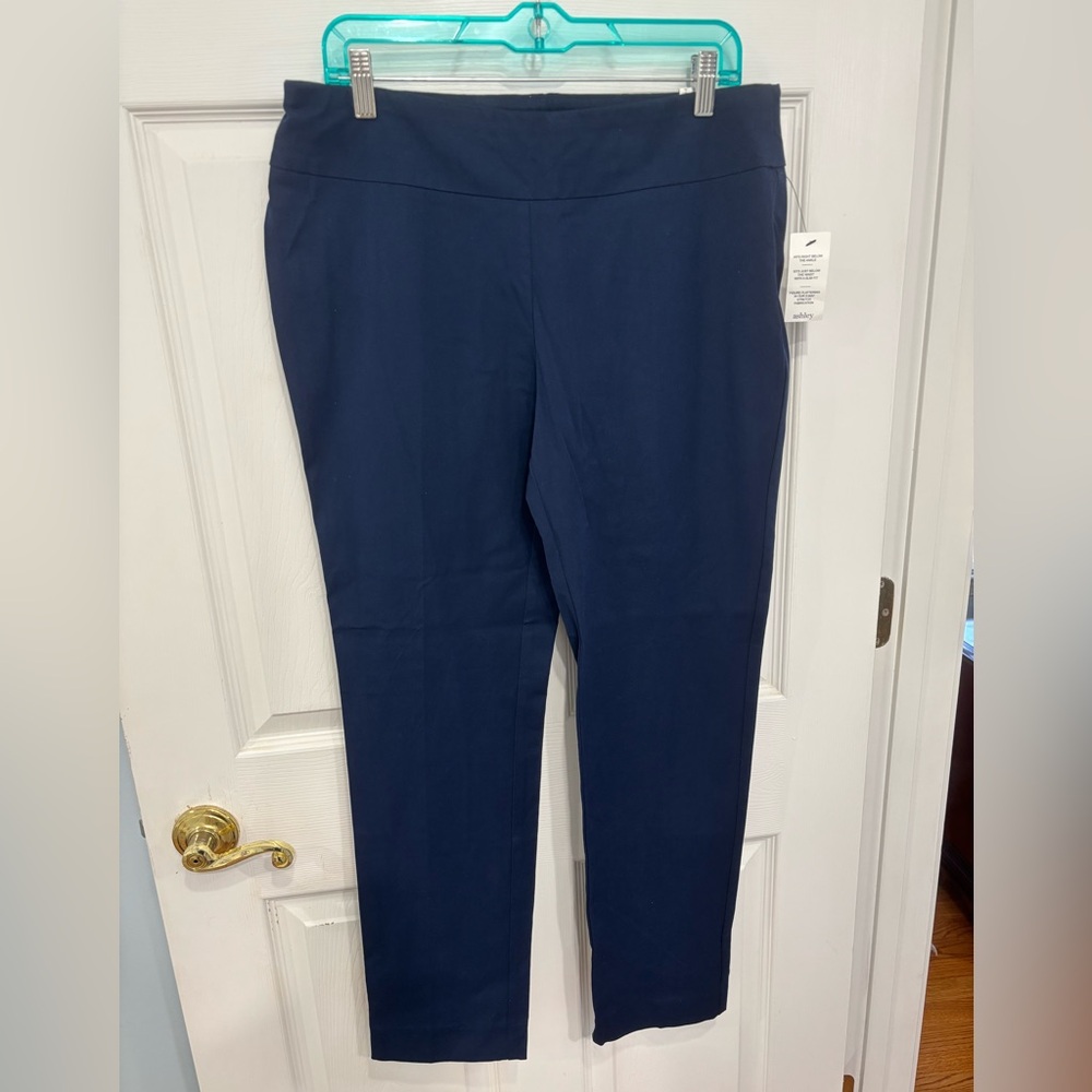 NWT Crown & Ivy Ashley Navy Pants Sz 12